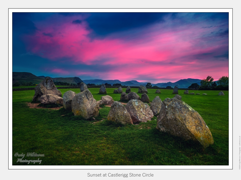 Sunset at Castlerigg Stone Circle