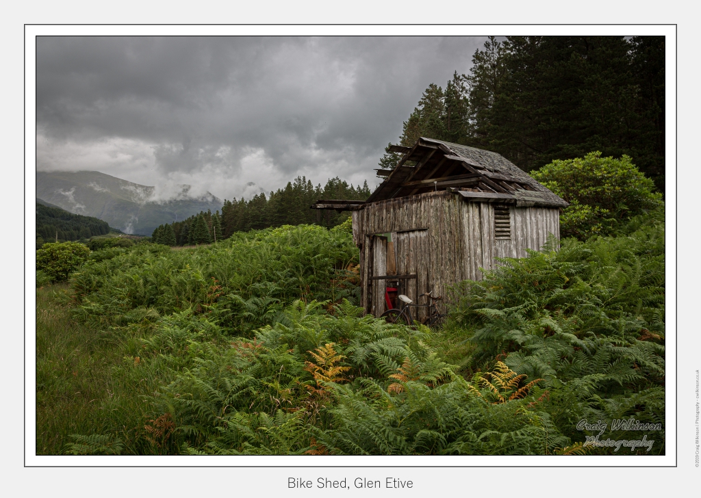 Bike Shed, Glen Etive - July 31, 2016