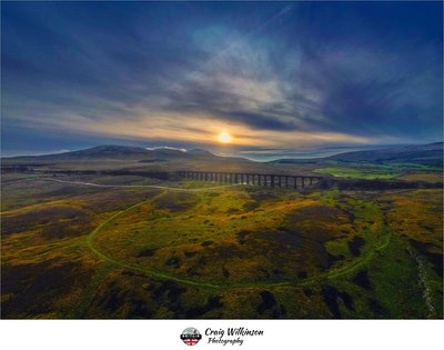 Ribblehead Viaduct, Sunset