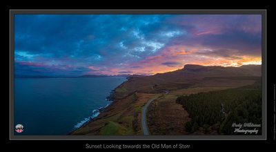 Sunset Looking towards the Old Man of Storr