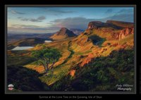 Sunrise at the Lone Tree on the Quiraing, Isle of Skye
