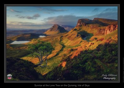 Sunrise at the Lone Tree on the Quiraing, Isle of Skye