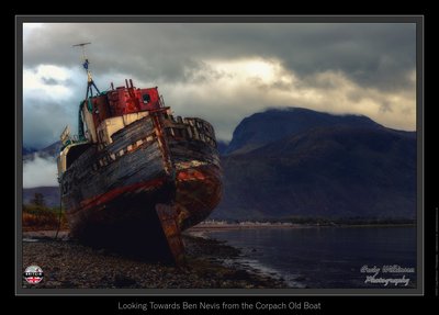 Looking Towards Ben Nevis from the Corpach Old Boat